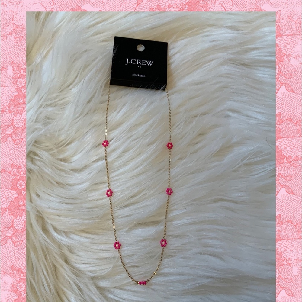 J. Crew Factory Floral Beaded Necklace- NWT